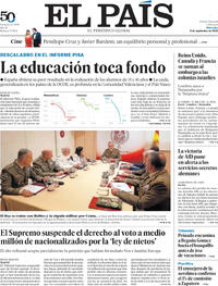 Portada El País 2026-09-09