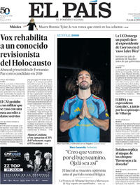 Portada periódico El País Portada periódico El País