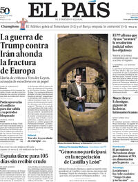 Portada El País 2026-03-11