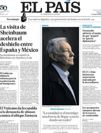 Portada El País 2026-04-11