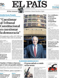 Portada El País 2026-10-11