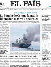 Portada El País 2026-03-12