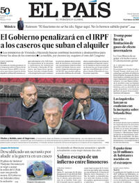 Portada El País 2026-02-13