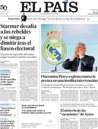 Portada El País 2026-05-13