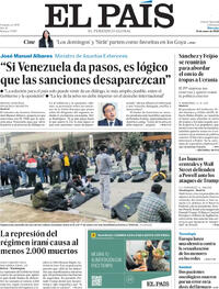 Portada El País 2026-01-14