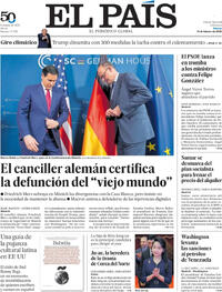 Portada El País 2026-02-14
