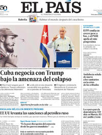 Portada El País 2026-03-14