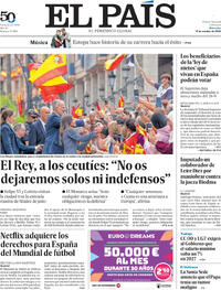 Portada El País 2026-10-14