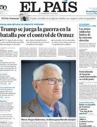 Portada El País 2026-03-15