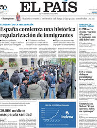 Portada El País 2026-04-15
