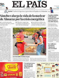 Portada El País 2026-08-15