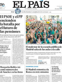 Portada El País 2026-10-15