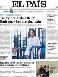 Portada El País 2026-01-16