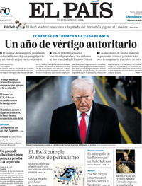 Portada El País 2026-01-18