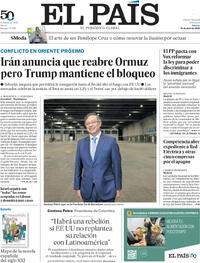 Portada El País 2026-04-18