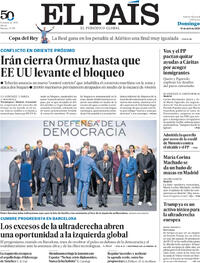 Portada El País 2026-04-19