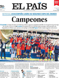 Portada El País 2026-07-20