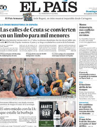 Portada periódico El País