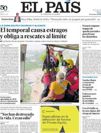 Portada El País 2026-10-20