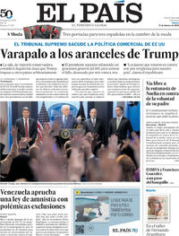 Portada El País 2026-02-21