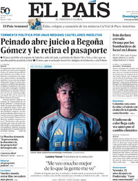 Portada periódico El País