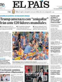 Portada El País 2026-09-23