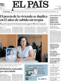Portada periódico El País