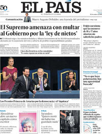 Portada El País 2026-10-24