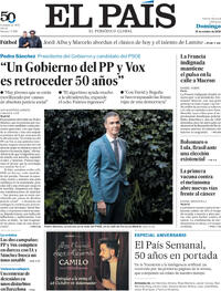 Portada El País 2026-10-25