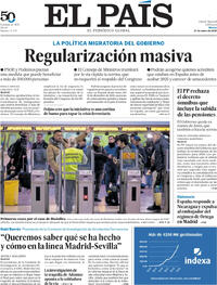Portada El País 2026-01-27
