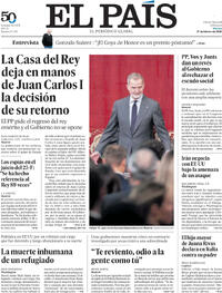 Portada El País 2026-02-27