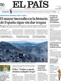 Portada El País 2026-07-27