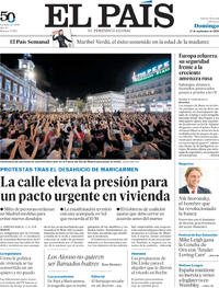 Portada El País 2026-09-27