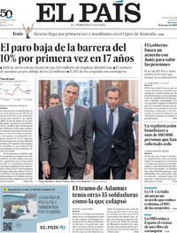 Portada El País 2026-01-28