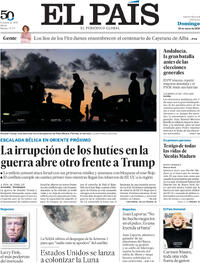 Portada El País 2026-03-29