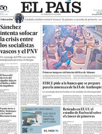 Portada El País 2026-04-29
