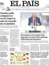 Portada El País 2026-05-29