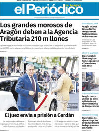 Portada El Periódico Aragón 2025-07-01