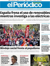Portada periódico El Periódico Aragón