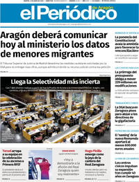 Portada periódico El Periódico Aragón