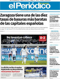 Portada El Periódico Aragón 2025-11-03