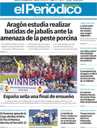 Portada El Periódico Aragón 2025-12-03