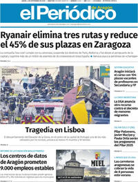 Portada El Periódico Aragón 2025-09-04