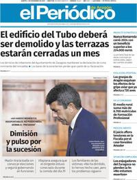 Portada El Periódico Aragón 2025-11-04