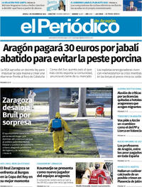Portada El Periódico Aragón 2025-12-04