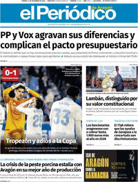 Portada El Periódico Aragón 2025-12-05