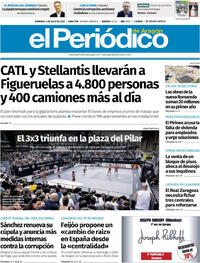Portada El Periódico Aragón 2025-07-06