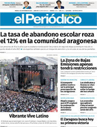 Portada El Periódico Aragón 2025-09-06