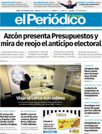 Portada El Periódico Aragón 2025-12-06