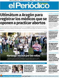Portada El Periódico Aragón 2025-10-07